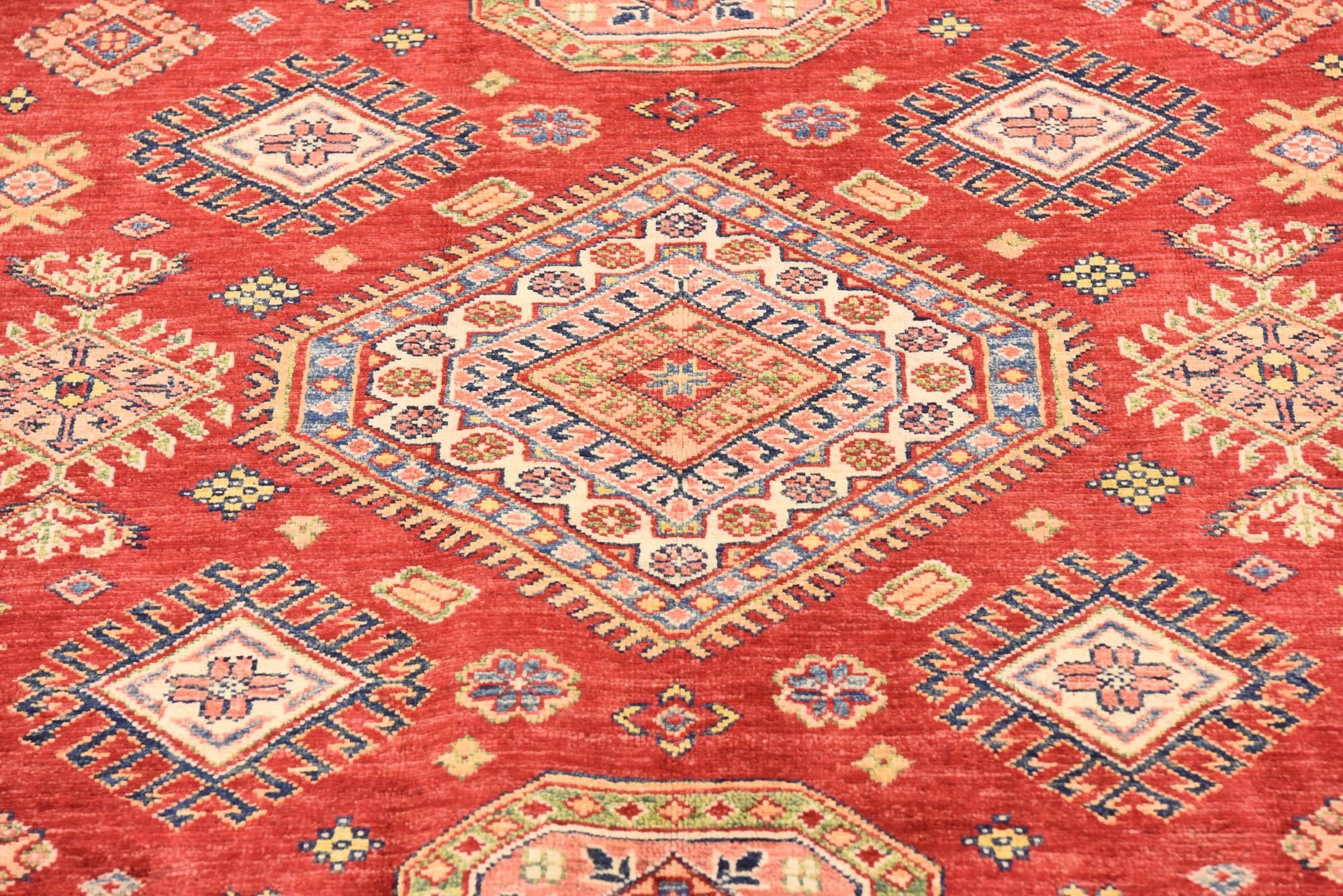 5' 7 x 8' Hand Knotted Kazak Oriental Rug