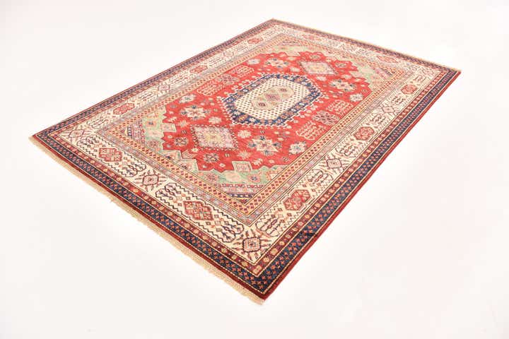 5' 7 x 7' 8 Hand Knotted Kazak Oriental Rug