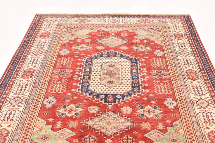 Detail image of 5' 7 x 7' 8 Hand Knotted Kazak Oriental Rug