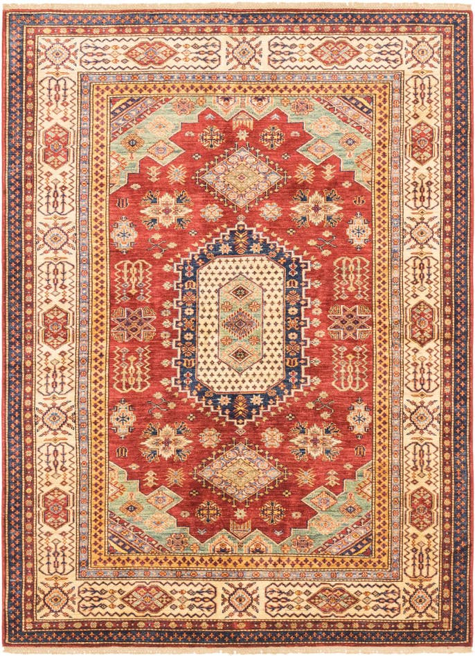Detail image of 5' 7 x 7' 8 Hand Knotted Kazak Oriental Rug