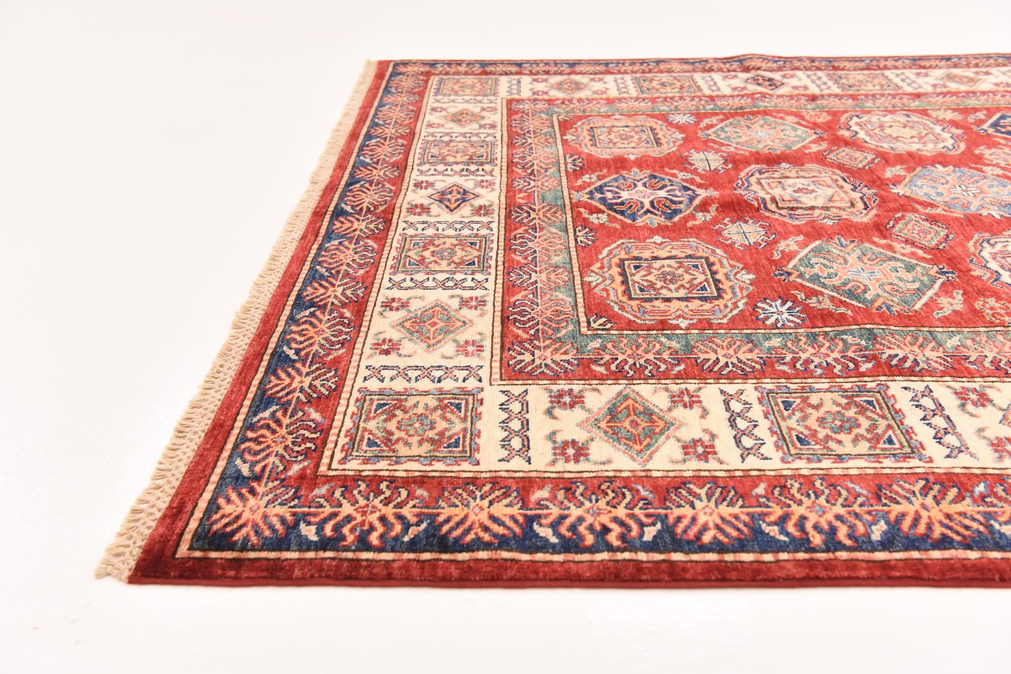 5' 7 x 7' 11 Hand Knotted Kazak Oriental Rug