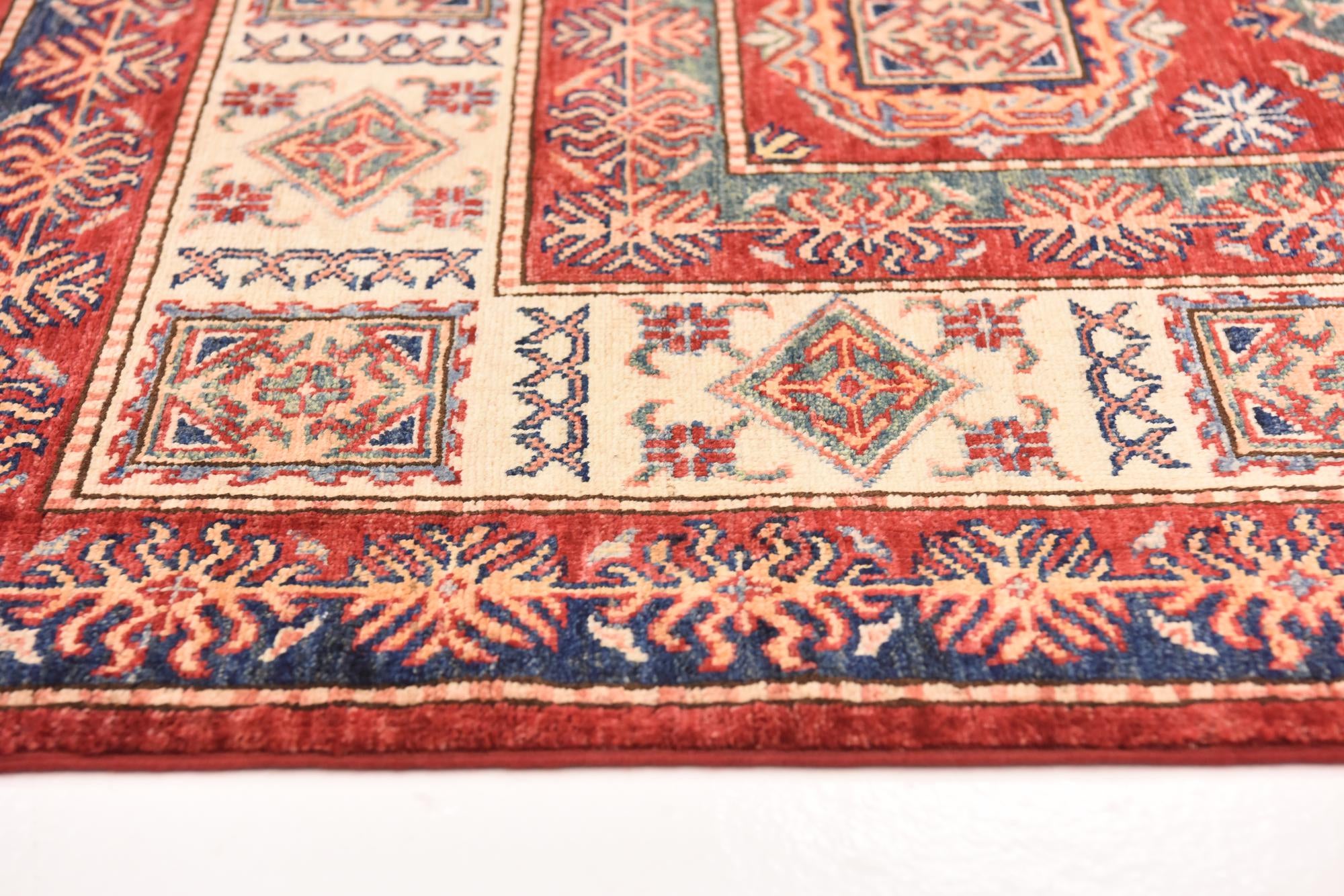 5' 7 x 7' 11 Hand Knotted Kazak Oriental Rug