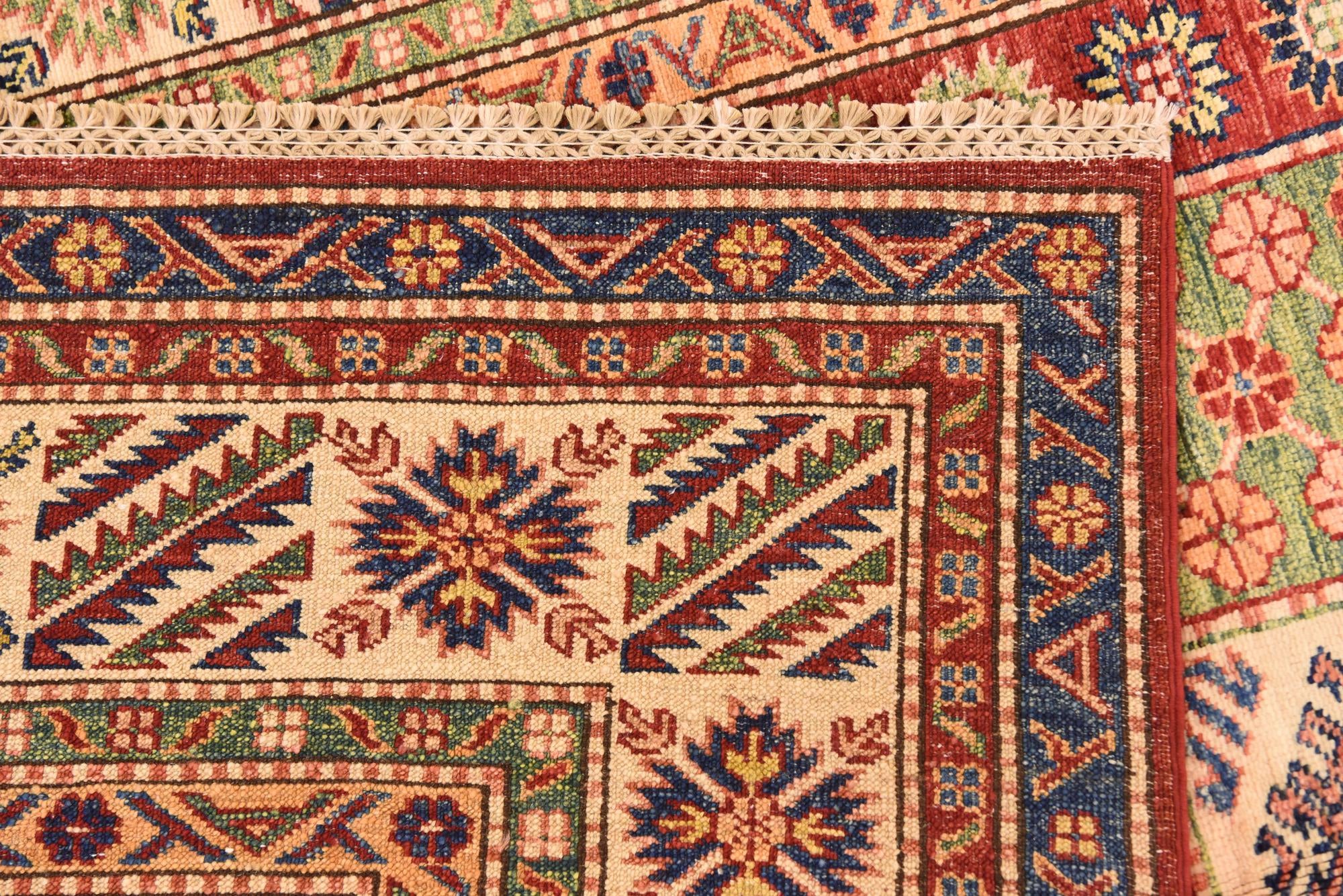 5' 8 x 7' 7 Hand Knotted Kazak Oriental Rug