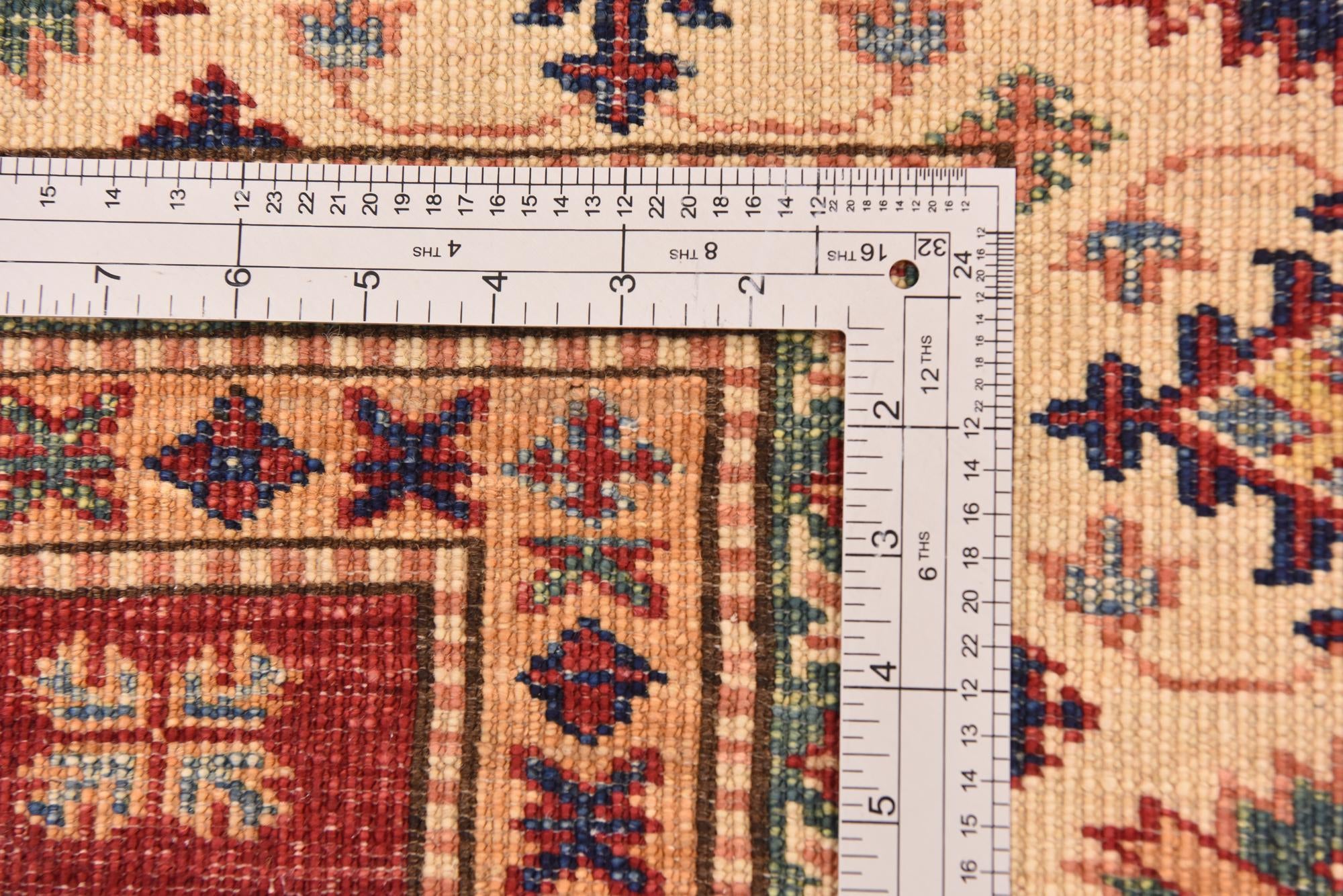5' 9 x 7' 11 Hand Knotted Kazak Oriental Rug