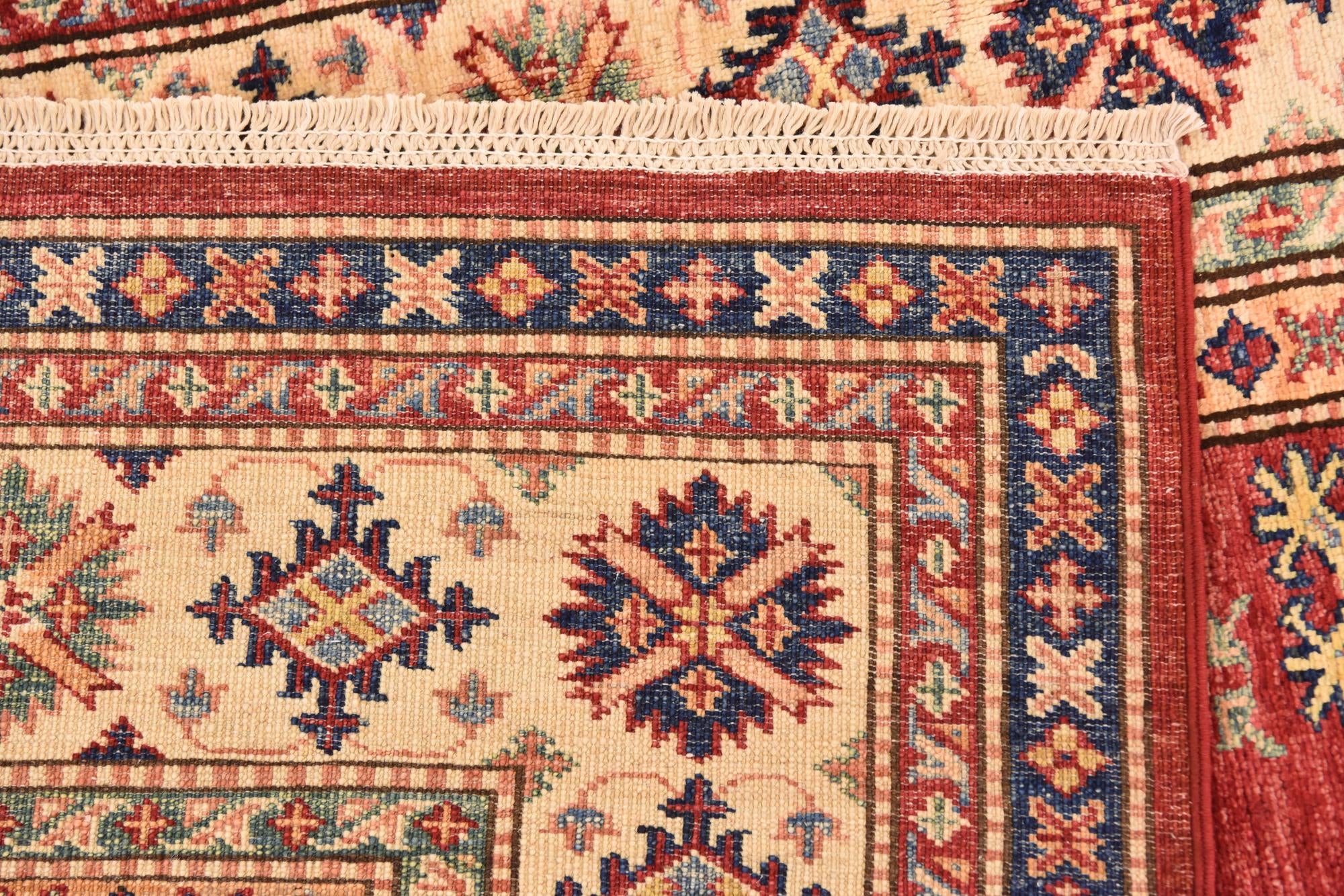 5' 9 x 7' 11 Hand Knotted Kazak Oriental Rug