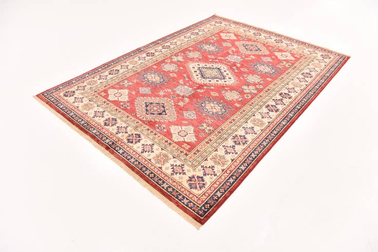 Detail image of 5' 9 x 7' 11 Hand Knotted Kazak Oriental Rug