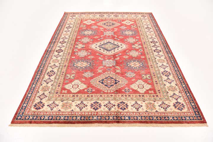 5' 9 x 7' 11 Hand Knotted Kazak Oriental Rug