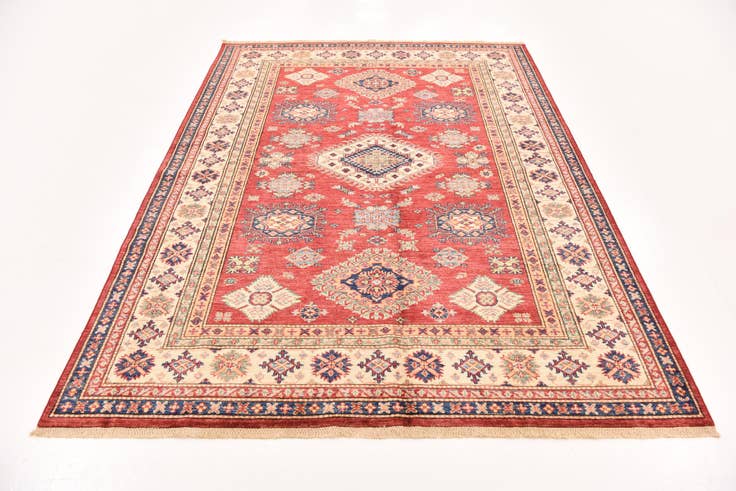 Detail image of 5' 9 x 7' 11 Hand Knotted Kazak Oriental Rug
