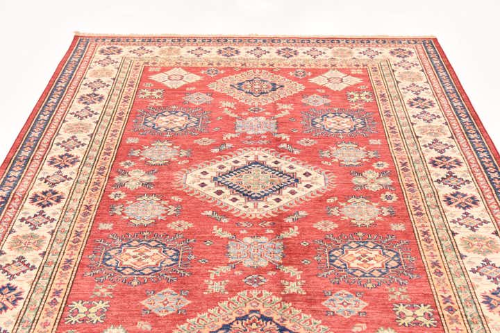 5' 9 x 7' 11 Hand Knotted Kazak Oriental Rug