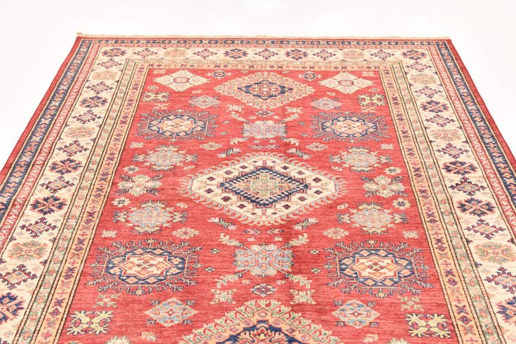 Detail image of 5' 9 x 7' 11 Hand Knotted Kazak Oriental Rug