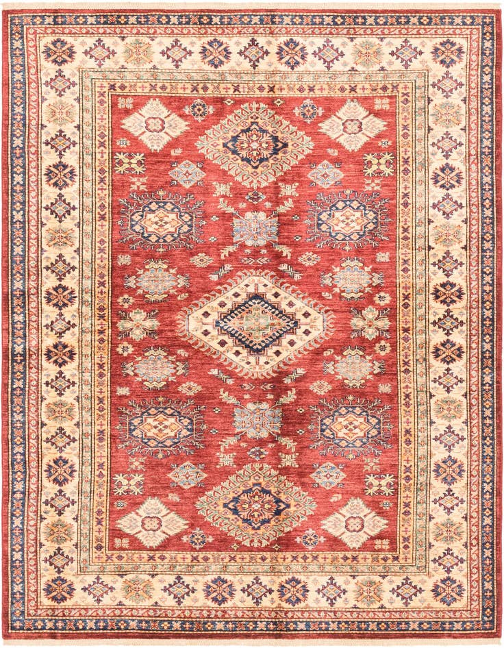 Detail image of 5' 9 x 7' 11 Hand Knotted Kazak Oriental Rug