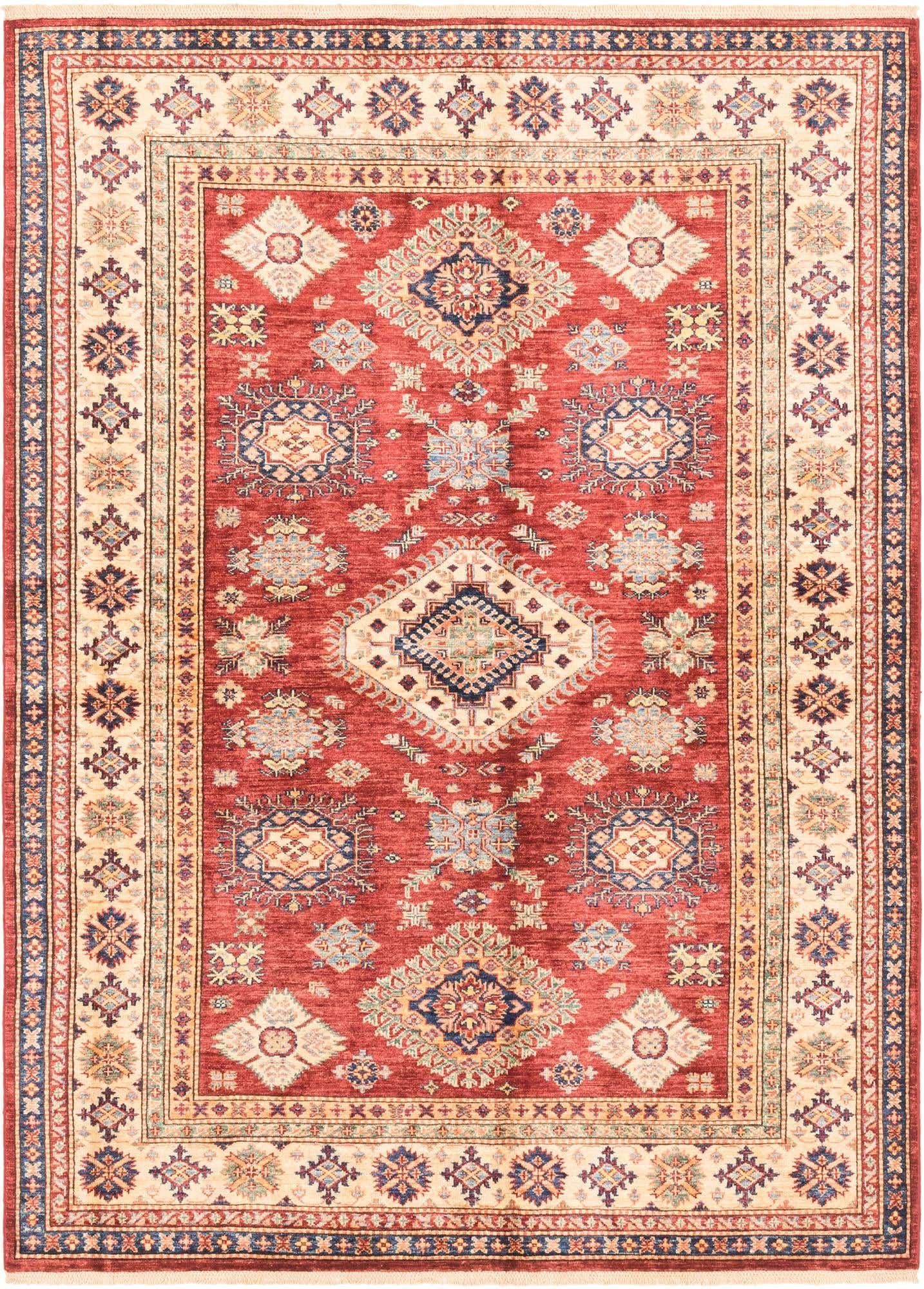 5' 9 x 7' 11 Hand Knotted Kazak Oriental Rug