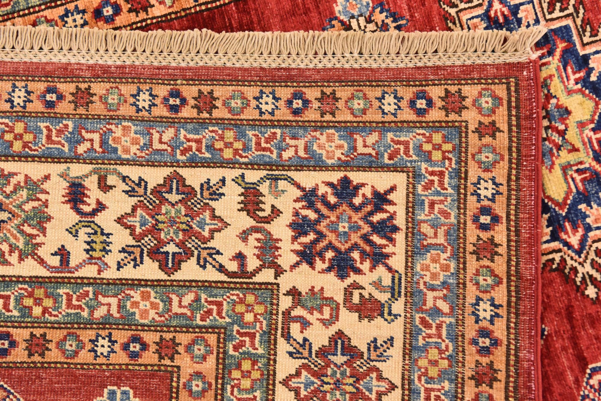 5' 10 x 7' 8 Hand Knotted Kazak Oriental Rug