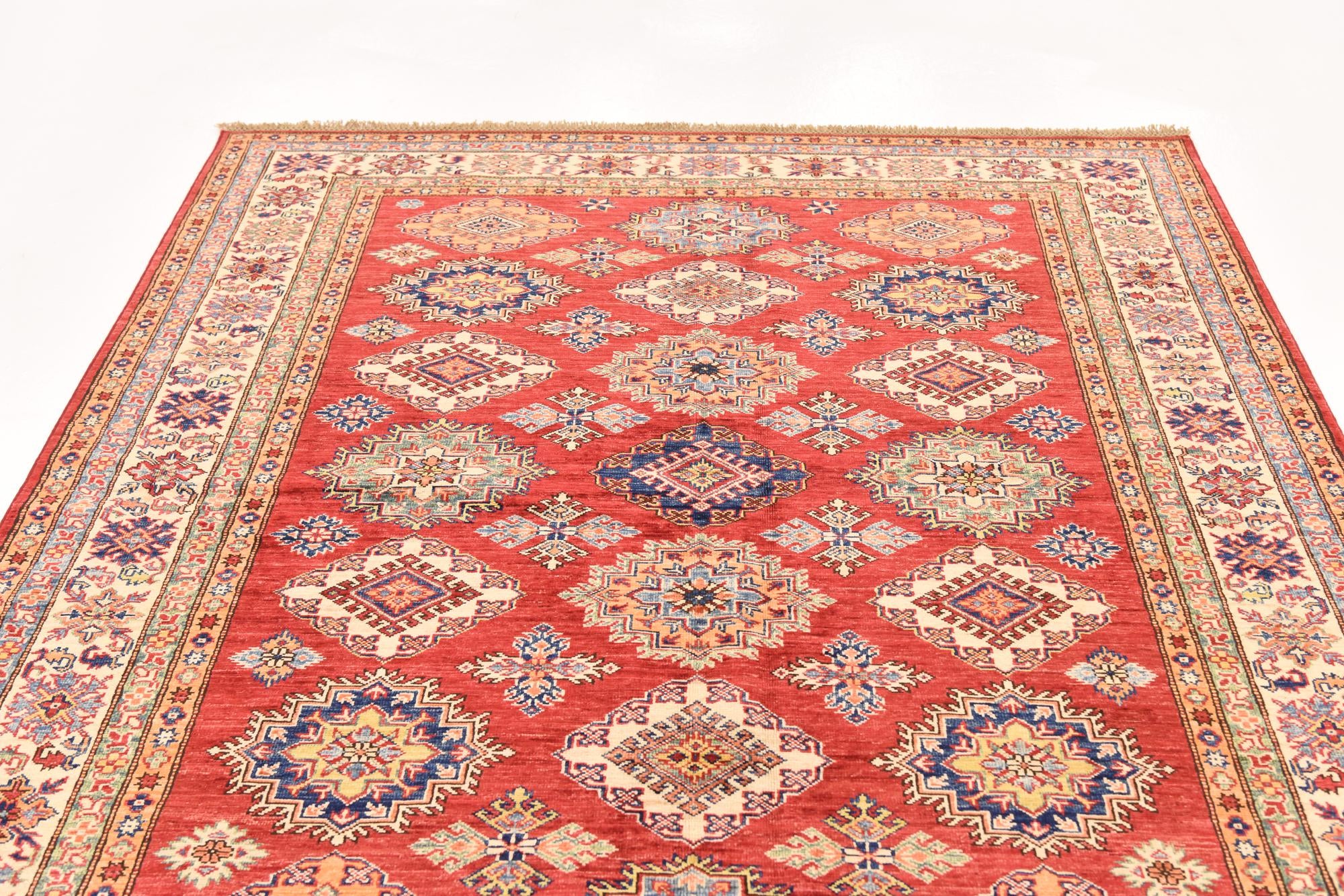 5' 10 x 7' 8 Hand Knotted Kazak Oriental Rug