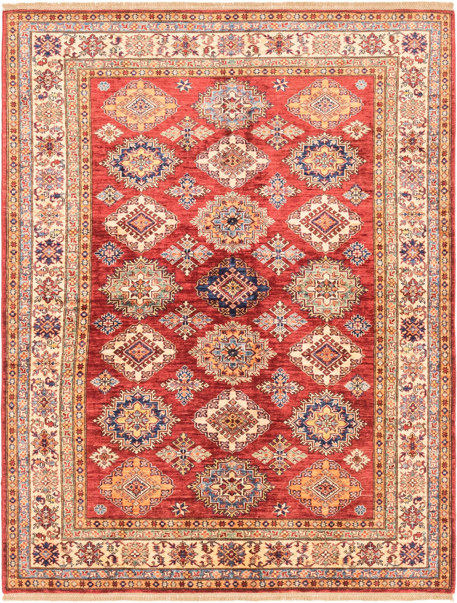 5' 10 x 7' 8 Hand Knotted Kazak Oriental Rug