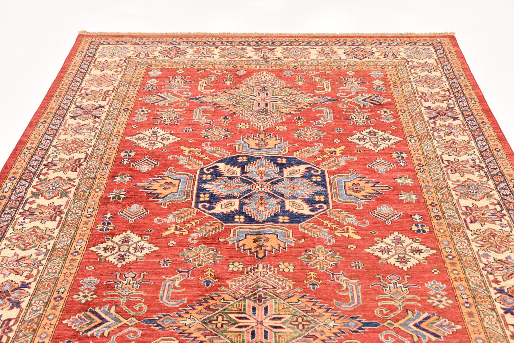 5' 10 x 7' 11 Hand Knotted Kazak Oriental Rug