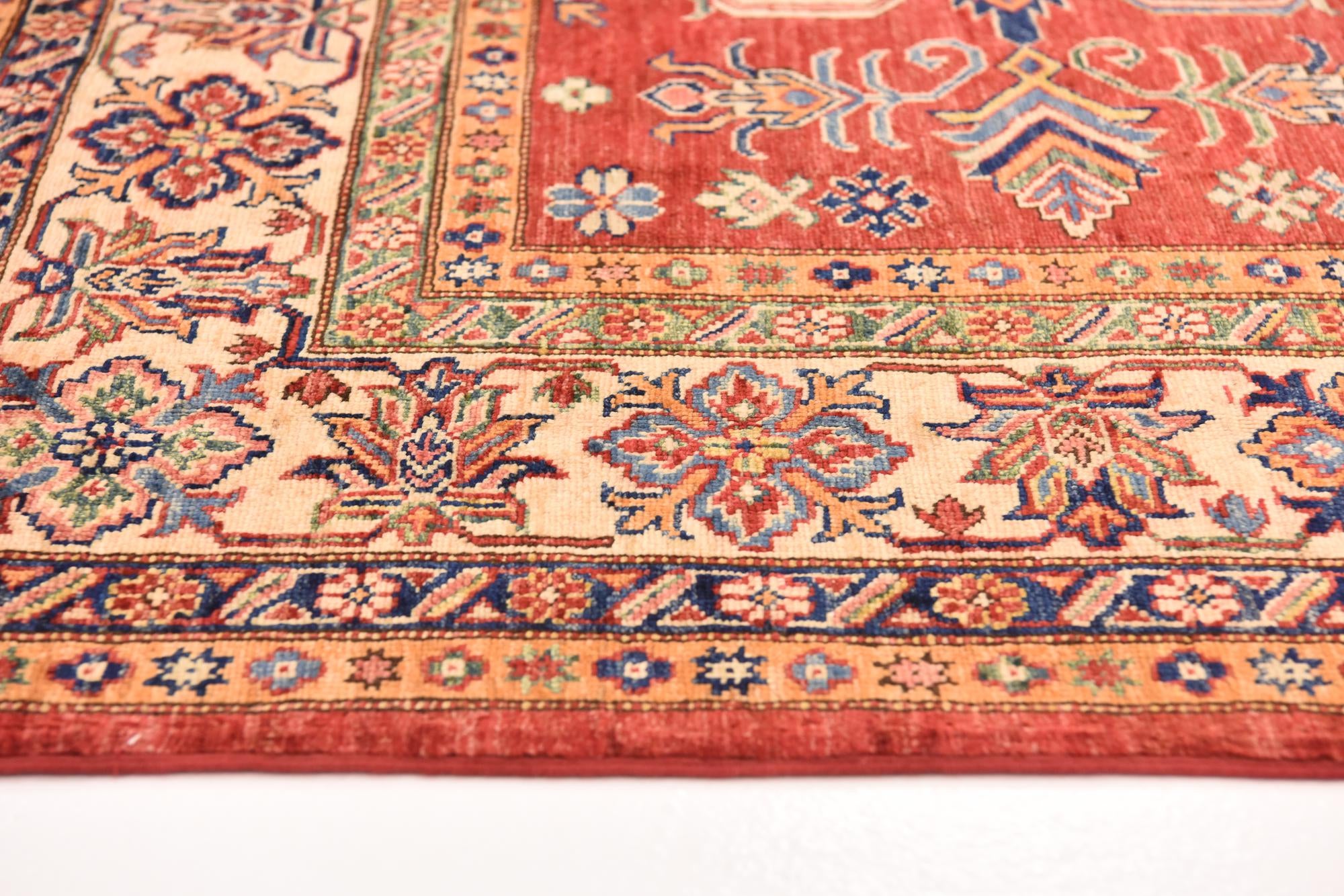 5' 10 x 7' 11 Hand Knotted Kazak Oriental Rug