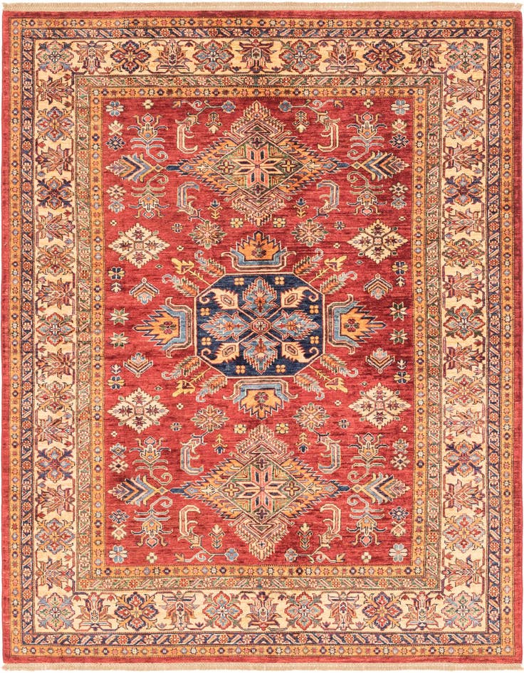 Detail image of 5' 10 x 7' 11 Hand Knotted Kazak Oriental Rug