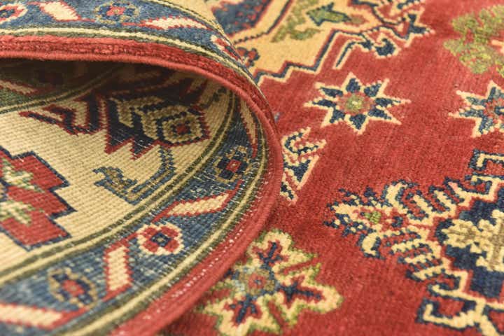 4' x 5' 10 Hand Knotted Kazak Rug