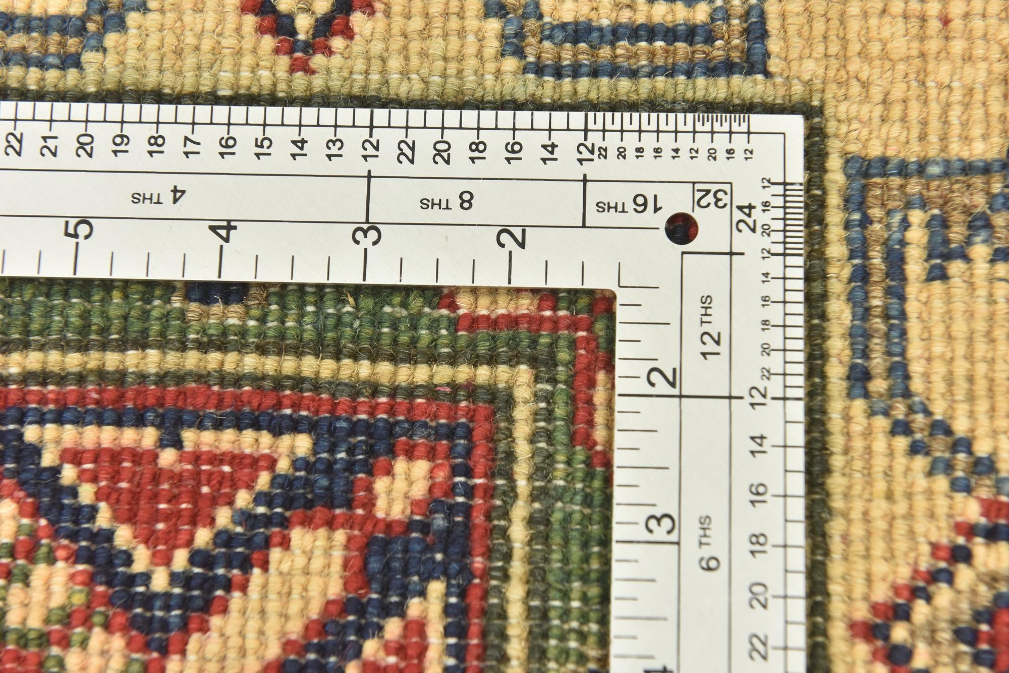 4' x 5' 10 Hand Knotted Kazak Rug