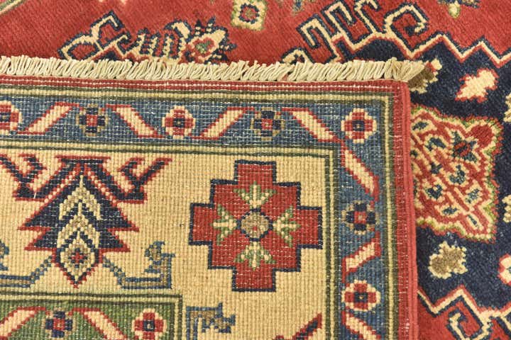 4' x 5' 10 Hand Knotted Kazak Rug