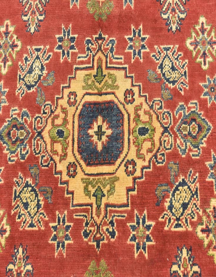 Detail image of 4' x 5' 10  Hand Knotted Kazak Rug