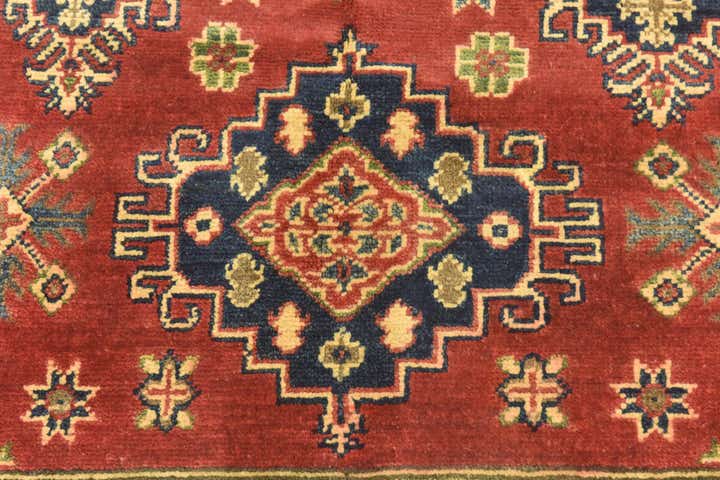 4' x 5' 10 Hand Knotted Kazak Rug