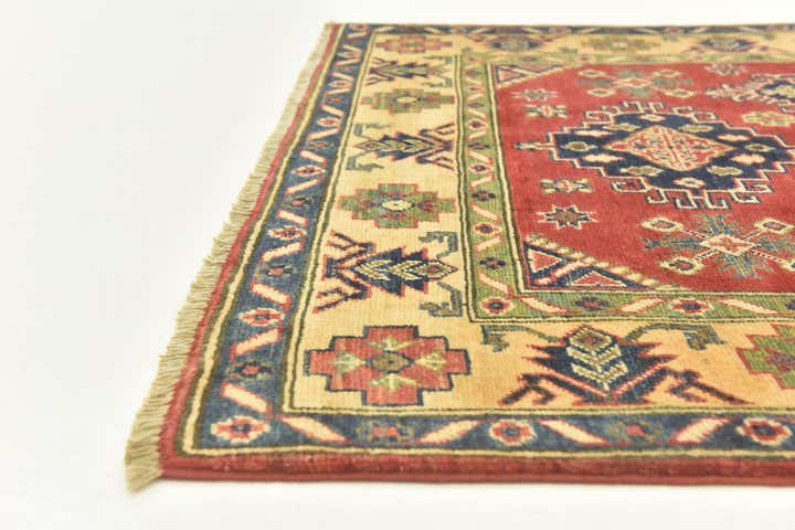 4' x 5' 10 Hand Knotted Kazak Rug