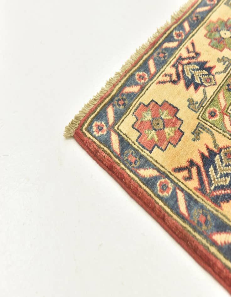 Detail image of 4' x 5' 10  Hand Knotted Kazak Rug
