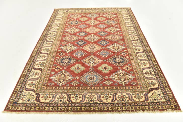 Detail image of 5' 7 x 7' 9 Hand Knotted Kazak Oriental Rug