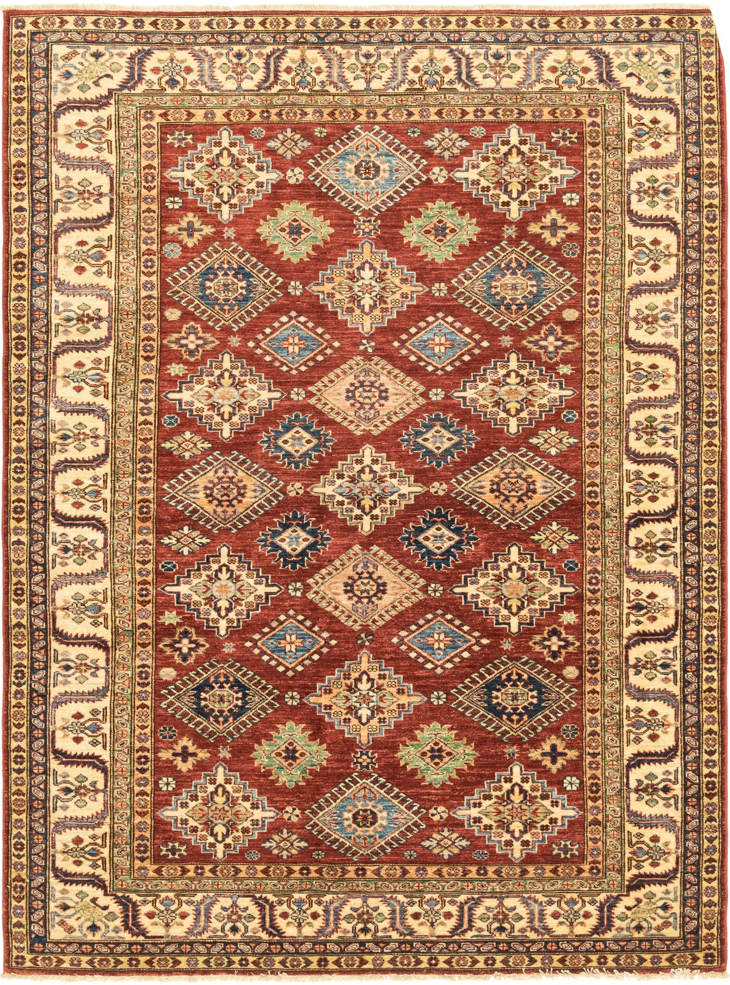 5' 7 x 7' 9 Hand Knotted Kazak Oriental Rug