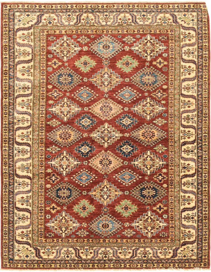 Detail image of 5' 7 x 7' 9 Hand Knotted Kazak Oriental Rug