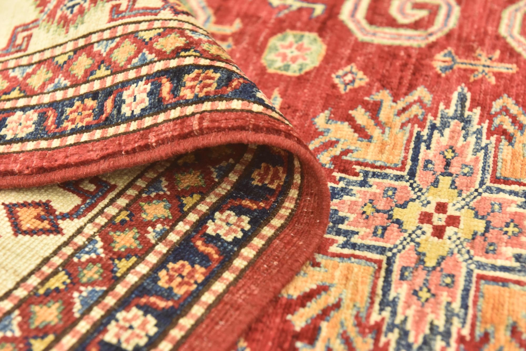5' 8 x 7' 9 Hand Knotted Kazak Oriental Rug