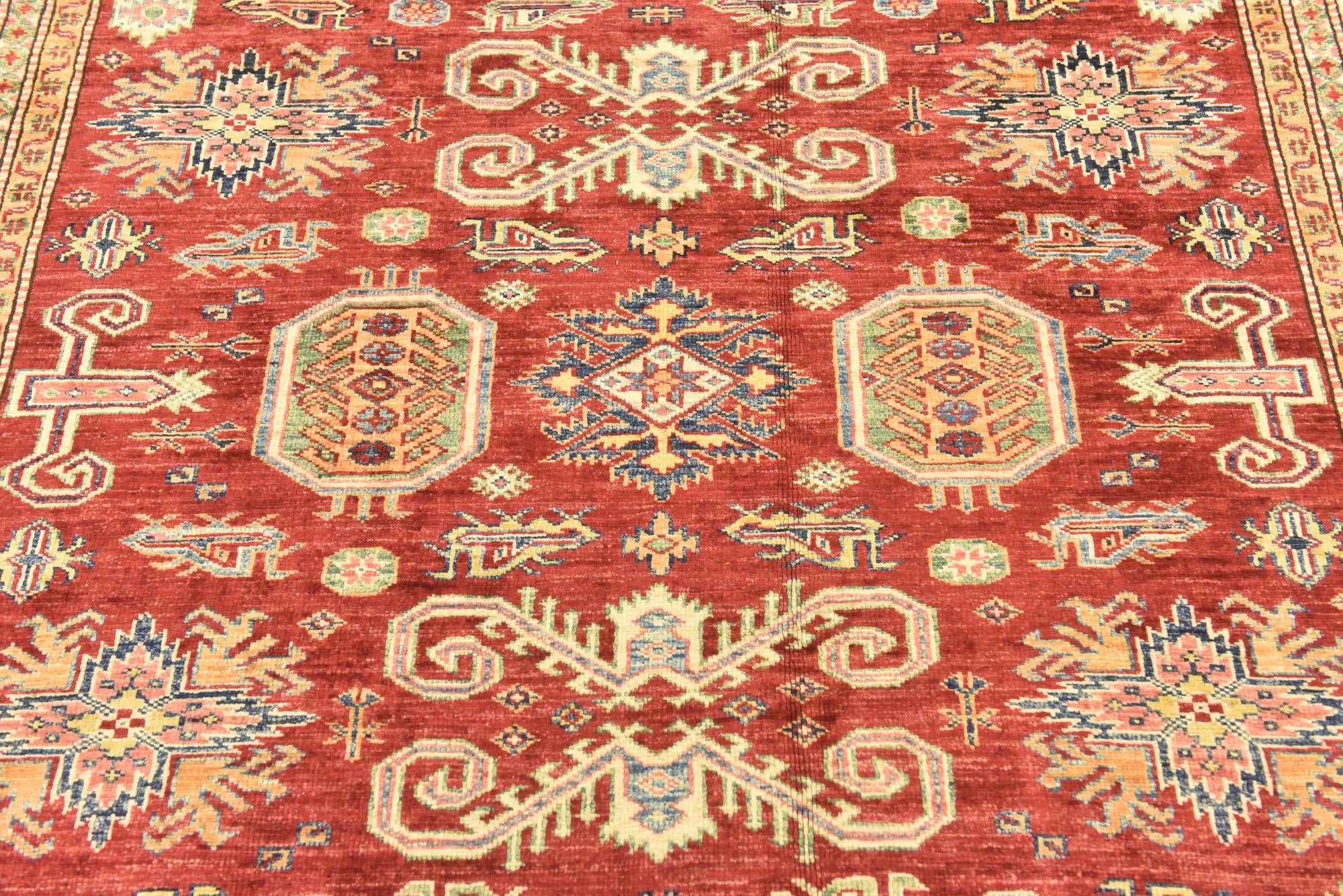 5' 8 x 7' 9 Hand Knotted Kazak Oriental Rug