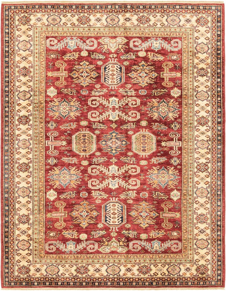 Detail image of 5' 8 x 7' 9 Hand Knotted Kazak Oriental Rug