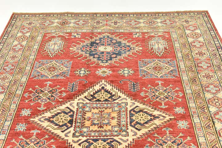 5' 9 x 7' 7 Hand Knotted Kazak Oriental Rug