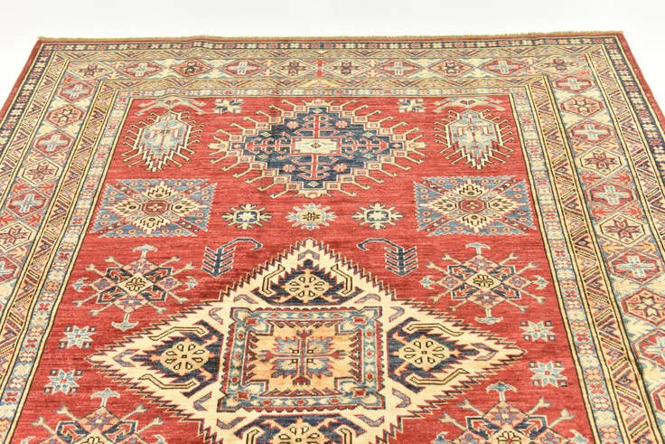 Detail image of 5' 9 x 7' 7 Hand Knotted Kazak Oriental Rug