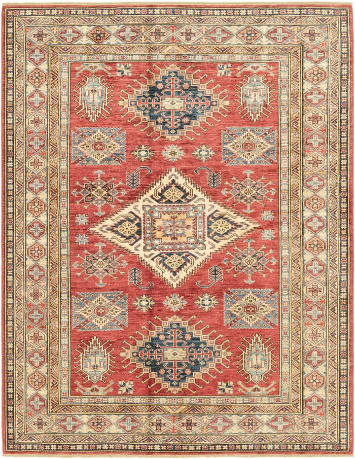 5' 9 x 7' 7 Hand Knotted Kazak Oriental Rug