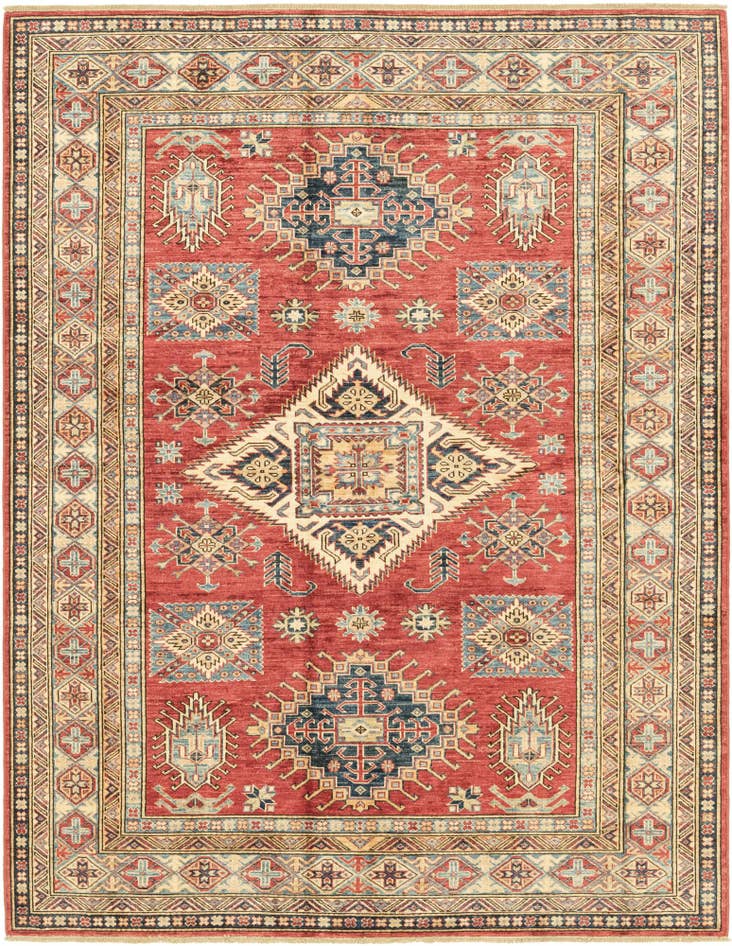 Detail image of 5' 9 x 7' 7 Hand Knotted Kazak Oriental Rug