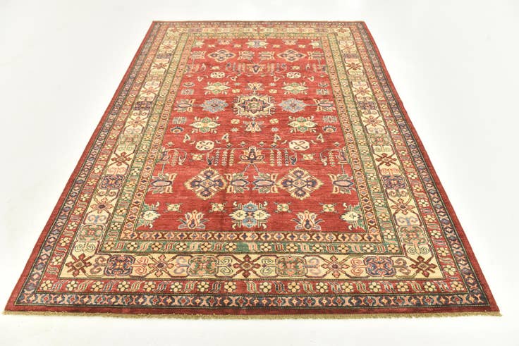 Detailansicht von 170cm x 235cm Handgeknüpft Kazak Orientalisch Teppich