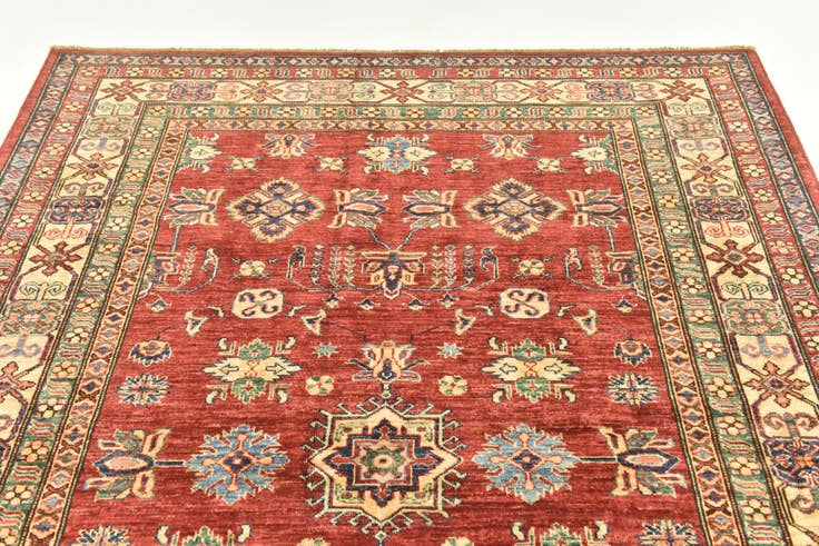 Detailansicht von 170cm x 235cm Handgeknüpft Kazak Orientalisch Teppich