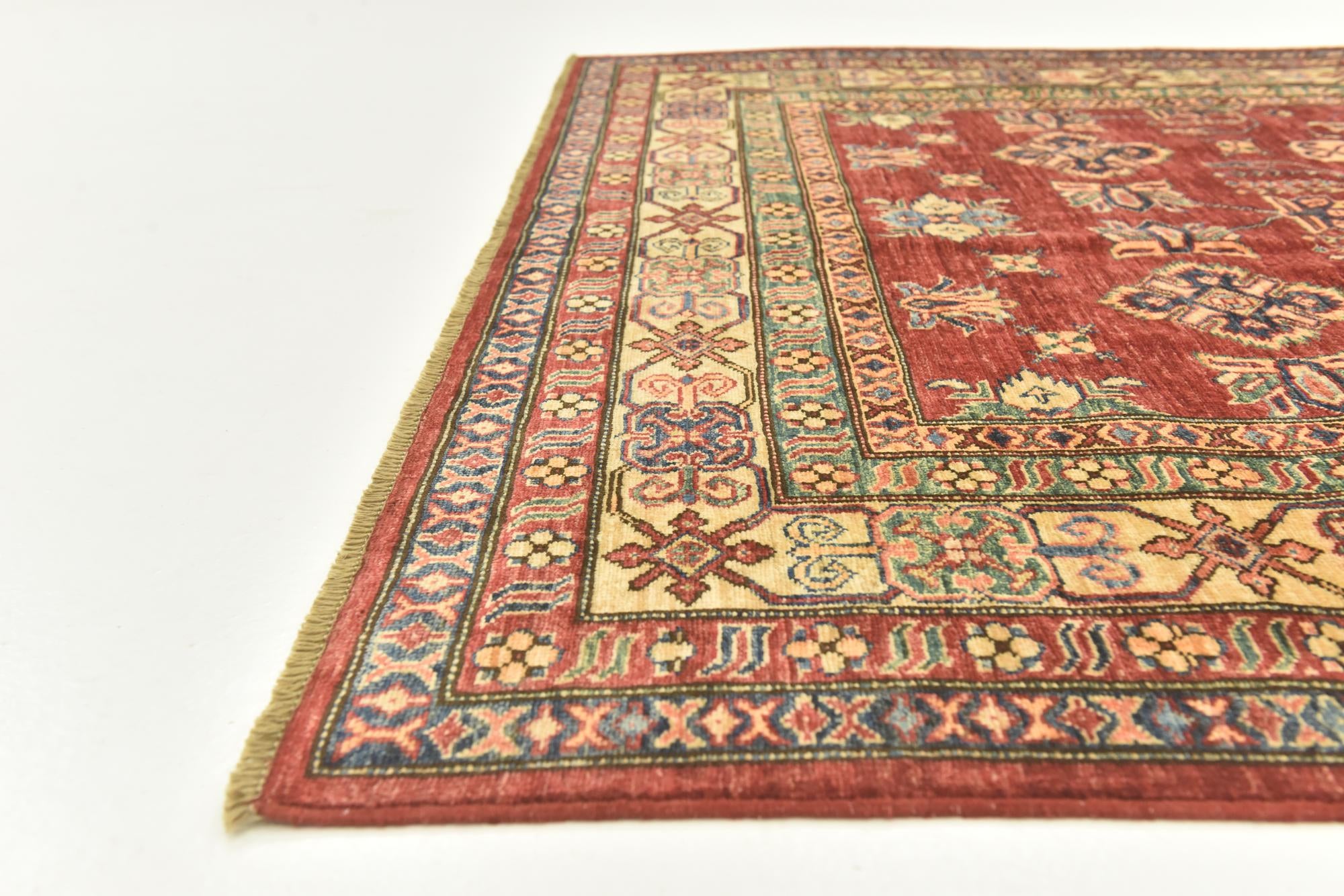5' 7 x 7' 9 Hand Knotted Kazak Oriental Rug