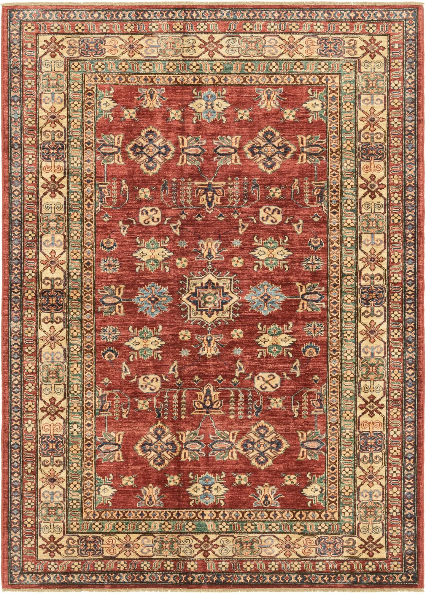 5' 7 x 7' 9 Hand Knotted Kazak Oriental Rug