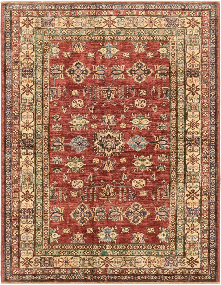 Detail image of 5' 7 x 7' 9 Hand Knotted Kazak Oriental Rug