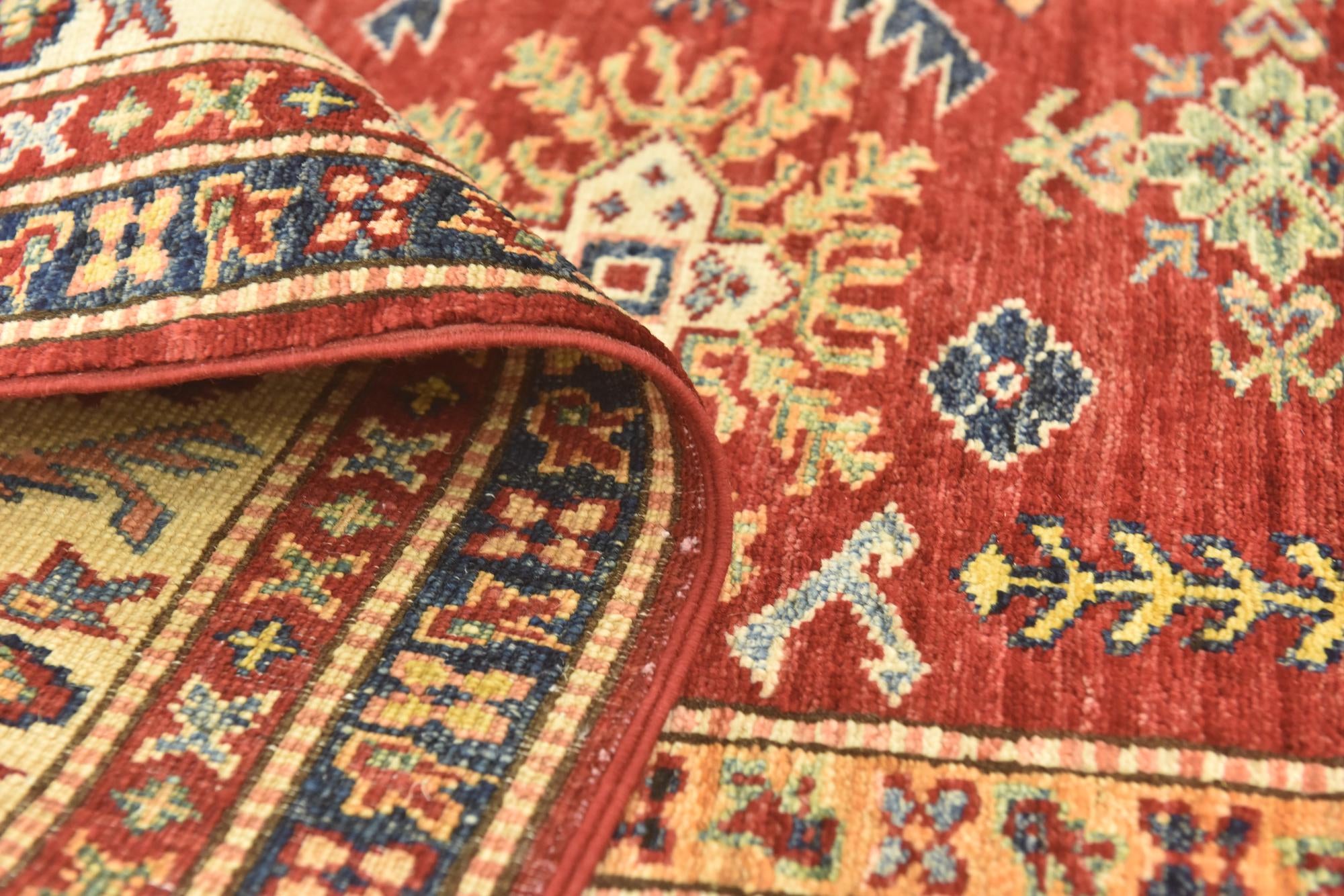 5' 6 x 8' 3 Hand Knotted Kazak Oriental Rug