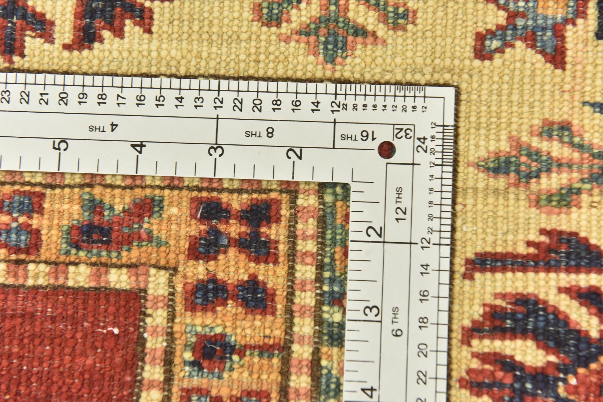 5' 6 x 8' 3 Hand Knotted Kazak Oriental Rug
