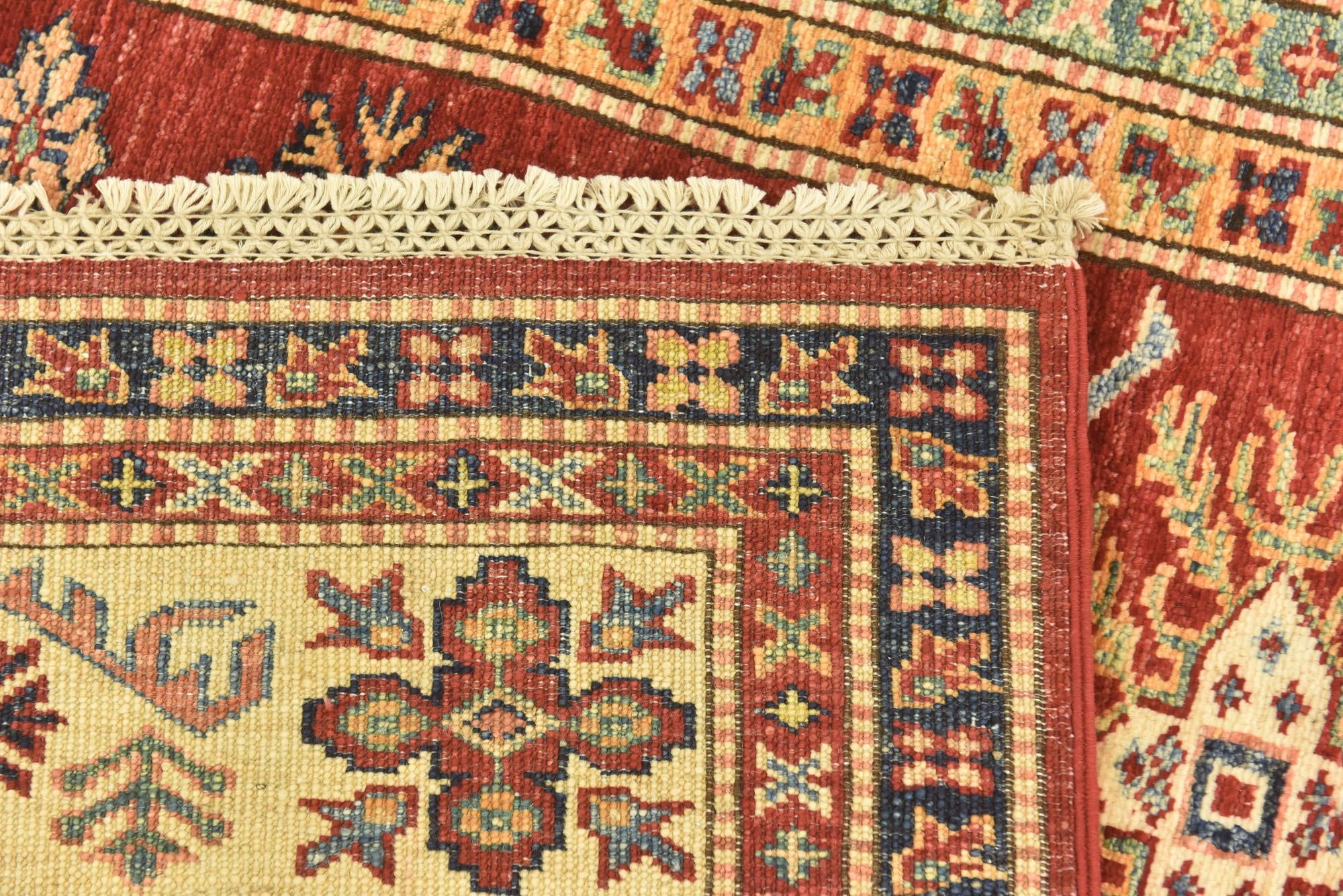 5' 6 x 8' 3 Hand Knotted Kazak Oriental Rug