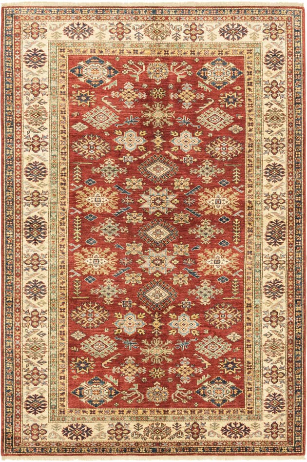 Detail image of 5' 6 x 8' 3 Hand Knotted Kazak Oriental Rug