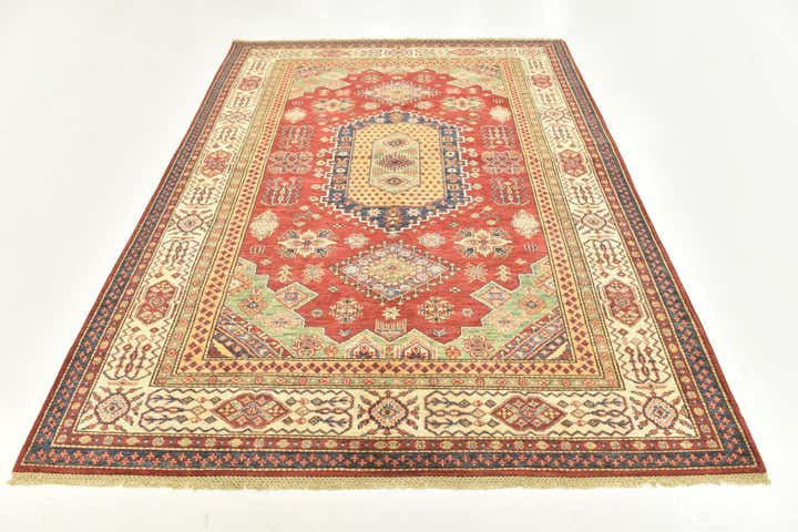 5' 6 x 7' 6 Hand Knotted Kazak Oriental Rug