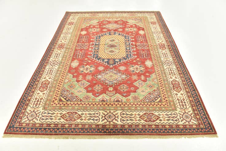 Detail image of 5' 6 x 7' 6 Hand Knotted Kazak Oriental Rug